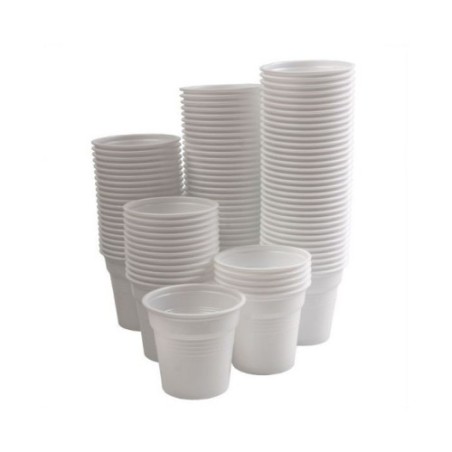 Vasos para agua desechables - 100uds