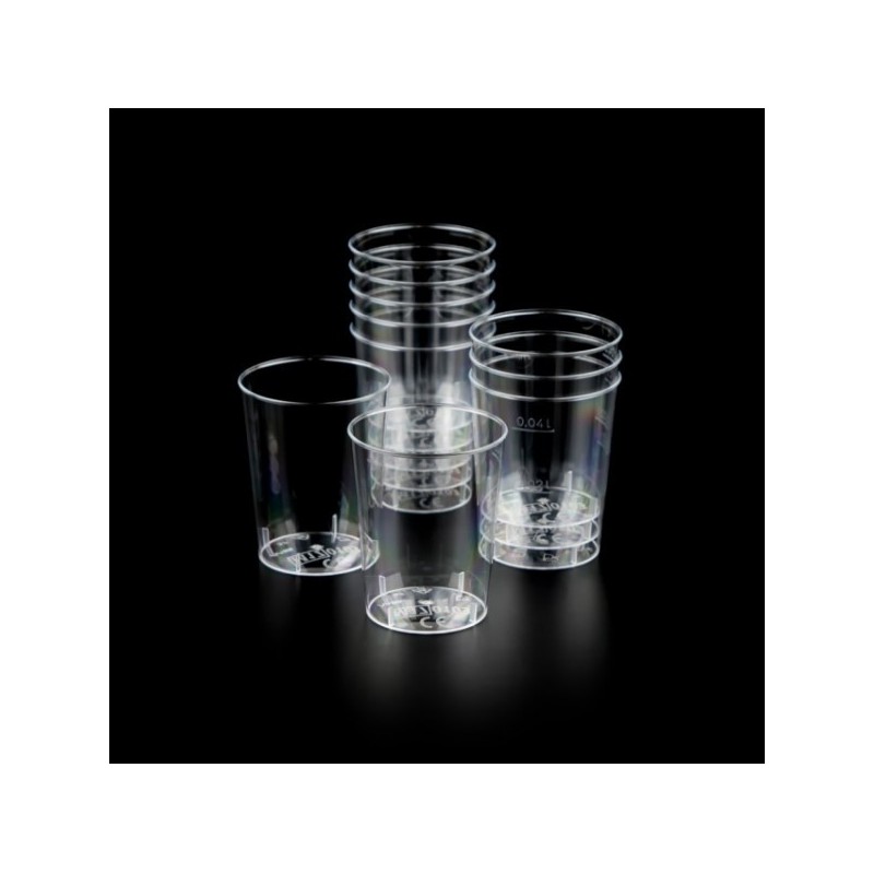 CLEAR disposable water cups - 50 units