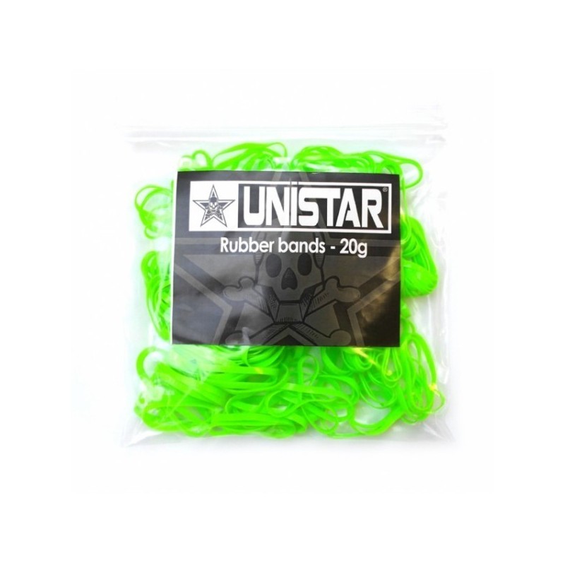 GREEN elastic bands - 100 units