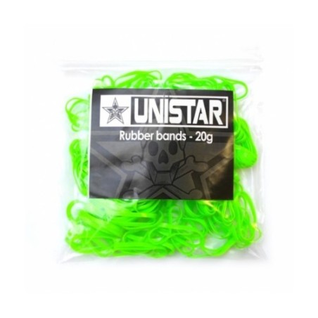 GREEN elastic bands - 100 units