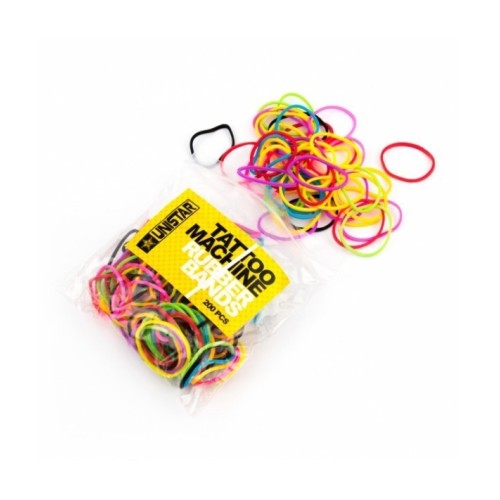 RAINBOW COLORS elastic bands - 200 units