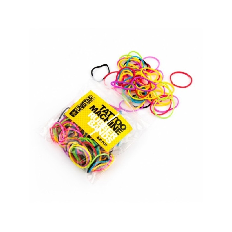 RAINBOW COLORS elastic bands - 200 units