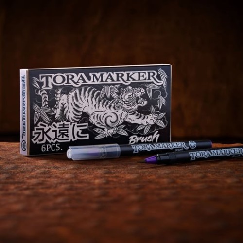 Rotulador Tora Marker Brush 6uds